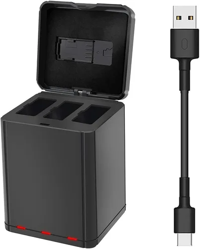 Hanatora Cargador de batería rápido con cable de carga USB tipo C para DJI Ryze Tello/Tello EDU Minidrone, concentrador de carga múltiple 3 en 1,