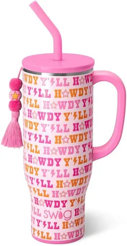 Miniatura 57 de Swig Life - Taza Mega de 40 onzas, Taza de 40 oz con asa y pajita, apta para portavasos, apta para lavavajillas, taza aislante extra grande