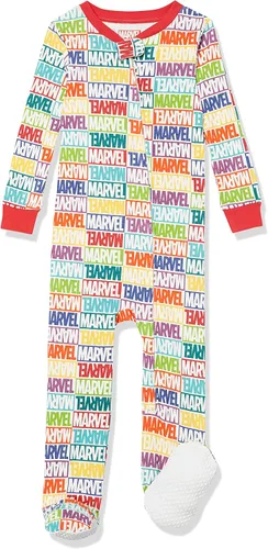 Miniatura 67 de Amazon Essentials Disney Marvel Star Wars - Pijama unisex de algodón con pies para bebés y niños pequeños, paquete múltiple