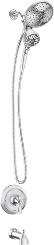 Miniatura 2 de Moen Engage Magnetix 82304 - Juego de cabezal de ducha multifunción cromado y cabezal de ducha con mango de ducha, boquilla de bañera, manguera