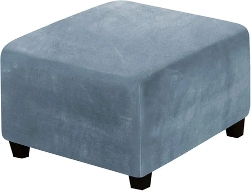 Miniatura 53 de H.Versailtex. - Funda de terciopelo elástico ajustable, rectangular, para taburete o caja de almacenamiento,1 pieza, elástica, ajustable