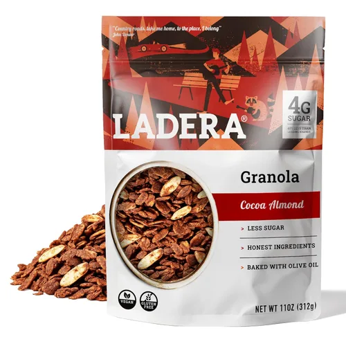 Miniatura 12 de Granola de Quinua con Vainilla Ladera - Cereal de Desayuno Bajo en Azúcar y Sin Nueces, Sin Gluten y Vegano, Ingredientes Honestos, 11 OZ