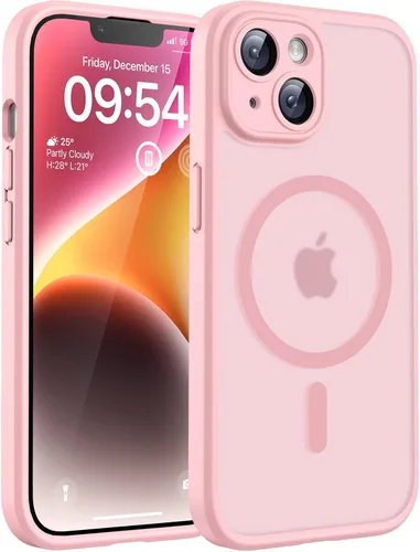 Miniatura 35 de TOCOL Funda magnética 3 en 1 para iPhone 14 Pro, mejorada [protección completa de cámara] con 2 protectores de pantalla, funda de grado militar Azul