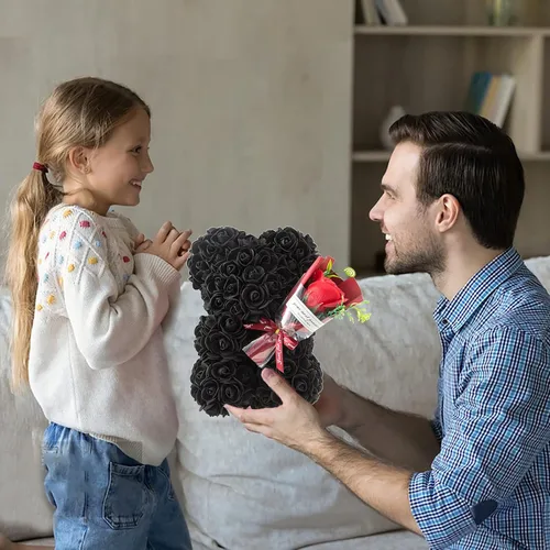Miniatura 6 de Regalos de oso de rosas para mujer, el mejor regalo para el día de San Valentín, día de la madre, Navidad, cumpleaños, regalo de oso de peluche