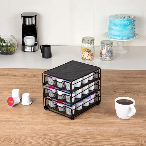 Miniatura 3 de Restaurantware Restpresso - Cajón de cápsulas de café de varios niveles de 8.5 x 8.5 x 7 pulgadas, 1 cajón de cápsulas de alta resistencia