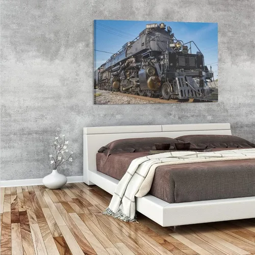 Miniatura 3 de Union Pacific 4014 - Póster de lona de tren de locomotora para niño grande, decoración de dormitorio, paisaje deportivo, oficina, habitación