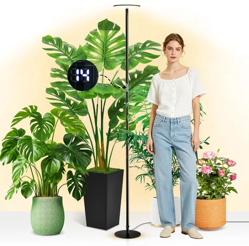 Miniatura 11 de chiphy Luces de cultivo, luz de planta de espectro completo de 85" para plantas de interior, temporizador de 4/8/12H, lámpara de cultivo de 40W, 10
