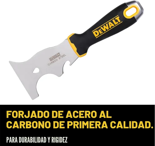 Miniatura 2 de DEWALT Herramienta de pintor 9 en 1 Rascador recto, rascador curvo, sacador de uñas, limpiador de rodillo, abrelatas, abrebotellas, extractor