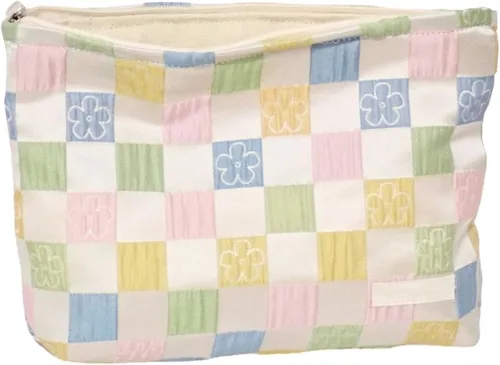 Miniatura 54 de SxoSyo Bolsas de cosméticos para mujer, bolsa de maquillaje grande, bolsa de viaje con cremallera, organizador de brochas de maquillaje para regalos