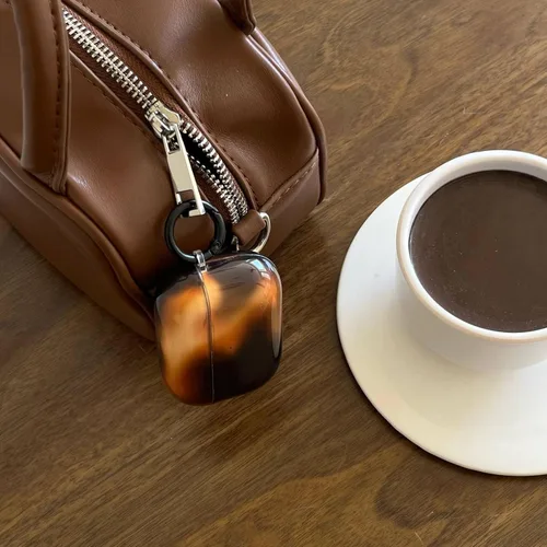 Miniatura 3 de Linda funda para AirPod 1/2 generación con cerradura, diseño de tortuga vintage con diseño de animal retro y elegante diseño de leopardo brillante