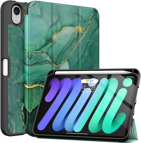 Miniatura 12 de Soke Funda para iPad mini 7(A17 Pro) 2024/iPad Mini 6 2021 de 8.3 pulgadas con Soporte para Lápiz-[Carga de Lápiz + Activación/Suspensión