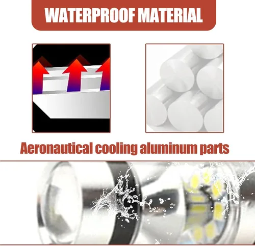 Miniatura 4 de QODOLSI 2 bombillas LED 9005/9006 antiniebla para automóvil, luces de circulación diurna, luz delantera de 6500 K, luces de haz bajo de 12 V 100 W