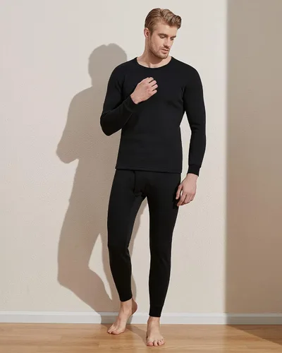 Miniatura 4 de LAPASA Men's Ultra Heavyweight Thermal Underwear Set Extreme Cold Weather Base Layer Top Bottom Fleece Lined Long Johns M63