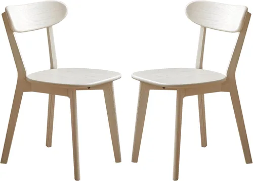 Miniatura 15 de Sillas de Comedor de Roble, Sillas de Cocina, Silla de Comedor Moderna de Madera Maciza 100% con Respaldo Curvo, Silla de Comedor para Cocina, Sala