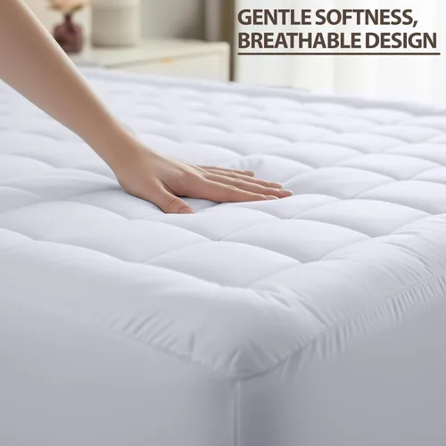 Miniatura 4 de Almohadillas de colchón premium, gemelo, Blanco