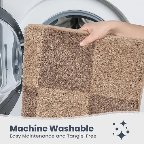 Miniatura 6 de PURRUGS Alfombra de baño antideslizante lavable a máquina 20 x 30 pulgadas, tapete de baño súper absorbente y de secado rápido, alfombra de baño