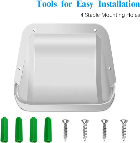 Miniatura 8 de OOSSXX Cámara de seguridad universal Sun Rain Cover Shield Cover Shield para cámara de vigilancia Techo protector para domo/Bullet cámara exterior