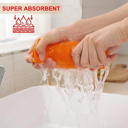 Miniatura 158 de Kitinjoy - Paños de cocina de 100 % algodón, tela de tejido gofrado, paño de limpieza ultrasuave, absorbente y de secado rápido. Beige