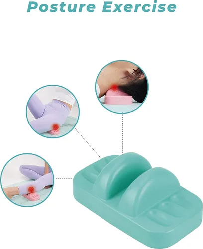 Miniatura 5 de Dos rieles ABS (rosa) - Parte inferior de la espalda, cintura, alivio del dolor de hombro. Masaje de tejido profundo y corrección de postura. Rosado
