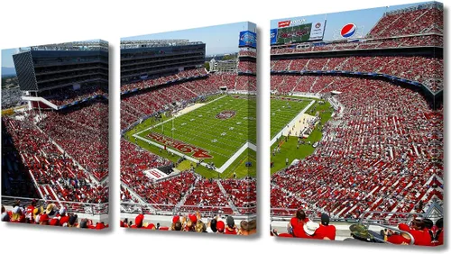 Miniatura 71 de Lienzo grande para pared, cuadro de fútbol americano Paul Brown, arte de pared para decoración de pared del hogar, pósteres de estadio deportivo