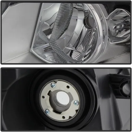 Miniatura 4 de ACANII - Juego de faros delanteros cromados para Dodge Avenger 2008-2014, juego de repuesto para el lado del conductor + del pasajero
