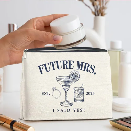 Miniatura 6 de Bolsa de maquillaje floral humor, regalos para mujer, B