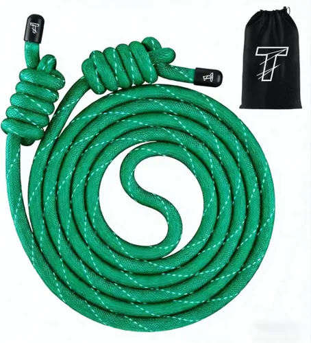 Miniatura 10 de Flow Rope Exercise Jump Rope For Fitness, Working Out, Flow with 9 Ft Adjustable Double Woven Workout Rope For Men, Women, Beginners' Training