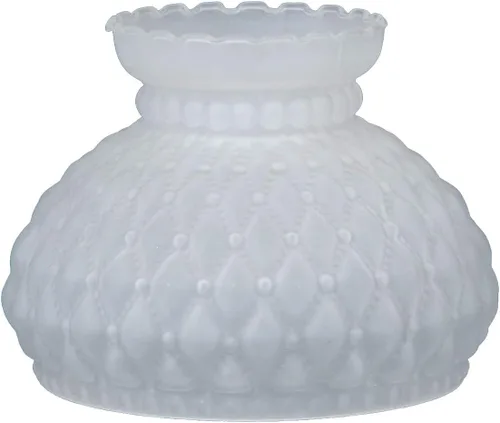 Miniatura 4 de B&P Lamp® Sombra acolchada de diamante transparente de 7 pulgadas con parte superior prensada