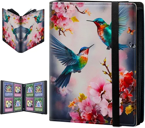 Miniatura 28 de Carpeta para tarjetas intercambiables, 4 bolsillos para tarjetas intercambiables, 160 bolsillos de doble cara, funda para tarjetas de tamaño Mujeres