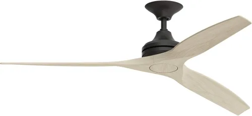 Miniatura 24 de Fanimation Spitfire - Ventilador de techo para interiores y exteriores de 60 pulgadas, níquel cepillado con cuchillas naturales