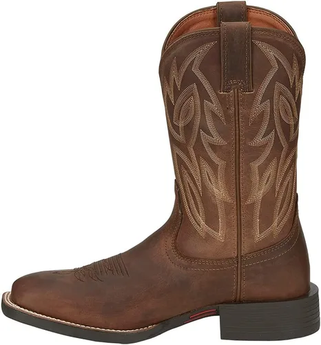 Miniatura 3 de Justin Men's Dusky Canter Cowhide Leather Western Boot Broad Square Toe - Se7510