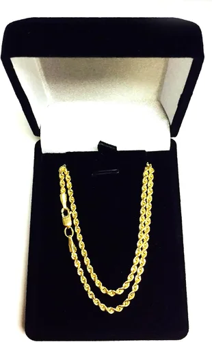 Miniatura 3 de Jewelry Affairs 14K Yellow Gold Filled Solid Rope Chain Necklace, 2.1mm