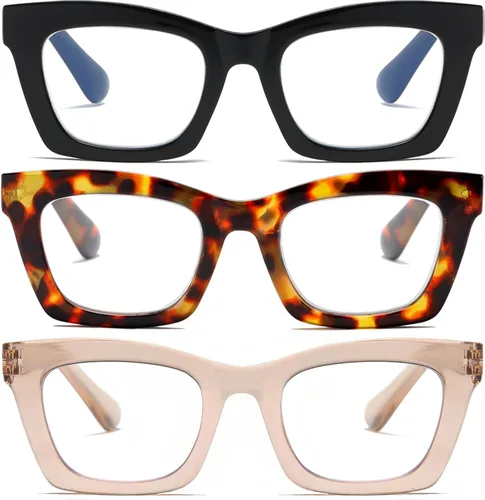 Miniatura 11 de Lentes de lectura elegantes para mujer con bloqueo de luz azul y bisagra de resorte Mix 6