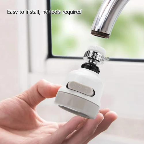 Miniatura 8 de Cabezal giratorio para grifo de cocina, grifo giratorio de 360 grados, boquilla de filtro de salpicaduras con 3 modos de ajuste para cocina, grifo