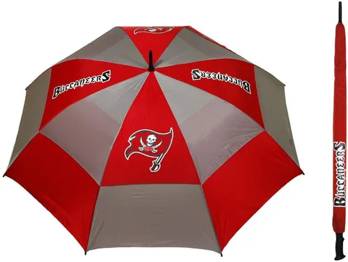 Miniatura 11 de Team Golf NFL San Francisco 49ers - Paraguas de golf de 62 pulgadas con funda protectora, diseño de protección contra el viento de doble toldo