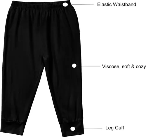 Miniatura 3 de Aablexema Conjunto de body y pantalón para bebé, rayón (viscosa) hecho de bambú, conjunto de ropa unisex de manga larga y pantalón para bebé