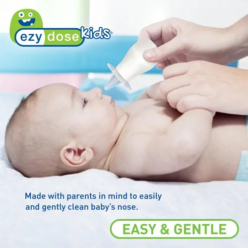 Miniatura 3 de Ezy Dose Aspirador nasal para niños con punta suave, alivio de senos nasales y succión de moco para bebés y niños pequeños, amigos nasales, cómodo