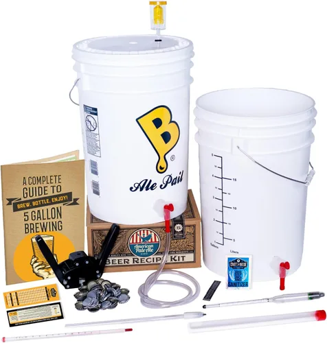 Craft A Brew - El kit de elaboración de cerveza diaria de 5 galones - Receta American Pale Ale - Fácil para principiantes - Kit de fabricación de