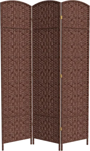 Miniatura 23 de Red Lantern Divisor de habitación con tejido de diamante de 7 pies de alto, color blanco, 4 paneles