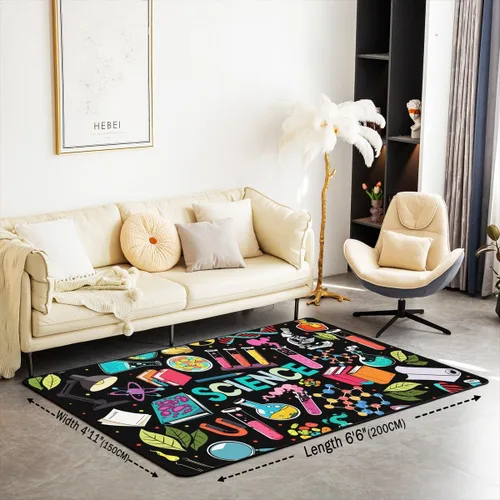 Miniatura 2 de Alfombra de yoga de 4 x 5 con mandala bohemia para sala de estar, dormitorio, espiritual zen, súper acogedora, alfombra decorativa para mujeres