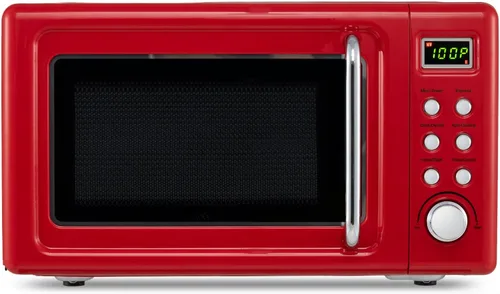 Miniatura 11 de MAT EXPERT Horno microondas compacto de 0.7 pies cúbicos, temporizador digital y bloqueo para niños, microondas pequeño con plato giratorio de Blanco