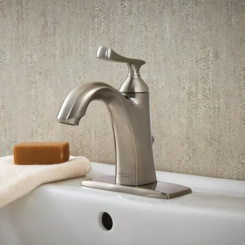 Miniatura 4 de American Standard 7413101.295 Chatfield - Grifo de baño con un solo agujero, 1.2 GPM, níquel cepillado