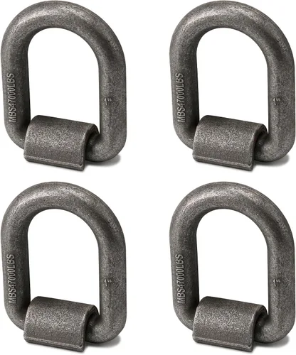 Miniatura 7 de 1/2" Ancla de Amarre Soldada Forjada de Alta Resistencia con MBS: 5443 kg, Anillo en D para Amarre con Puntos de Anclaje Soldados para Remolque