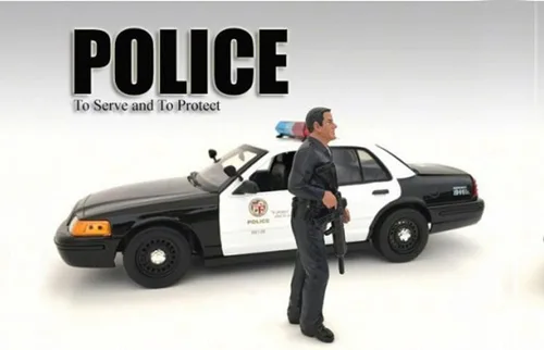 Miniatura 2 de American Diorama Figura de oficial de policía I, accesorio para pasatiempos a escala 24011-1/18