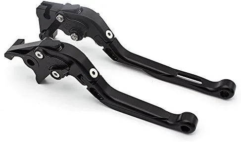 Miniatura 3 de FXCNC Palancas de embrague de freno extensible plegables Billet para YZF R3 R25 2013-2021, MT-03 MT-25 2015-2021 Negro y negro y negro