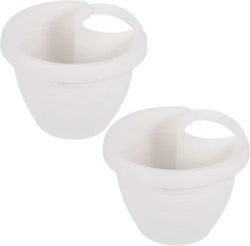 Miniatura 10 de 2 macetas de pared de plástico resistentes para colgar en la organización