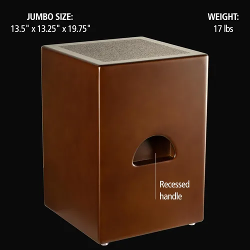 Miniatura 6 de Meinl Cajón Subwoofer de Graves Jumbo con Bordones Internos - NO FABRICADO EN CHINA - Superficie de Toque de Nogal, GARANTÍA DE 2 AÑOS (SUBCAJ5WN)