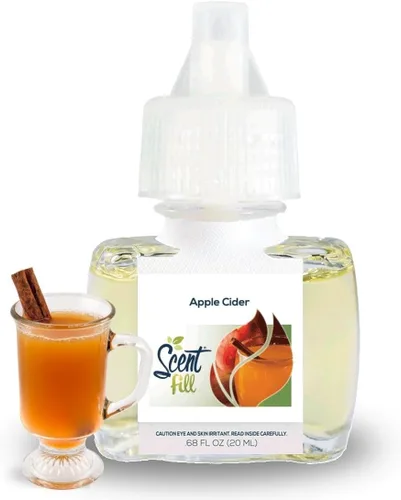 Miniatura 2 de Scent Fill Ambientador enchufable de sidra de manzana, repuestos de aceite perfumado, 2 recambios + difusor