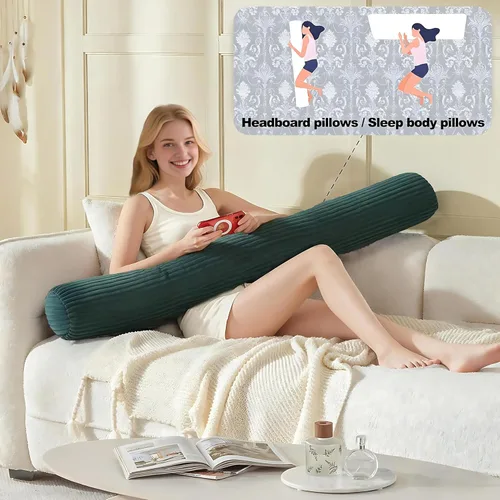 Miniatura 5 de Cabecero de cama individual, cojín triangular tipo cuña con cojín de cuello, cojín de apoyo para la espalda con funda extraíble y lavable para cama