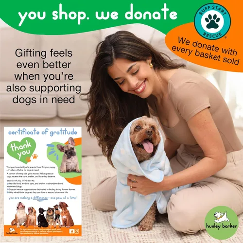 Miniatura 7 de Kit de iniciación para cachorros de alta calidad, cesta de regalo para cachorros con artículos esenciales, caja de juguetes, bandeja de golosinas